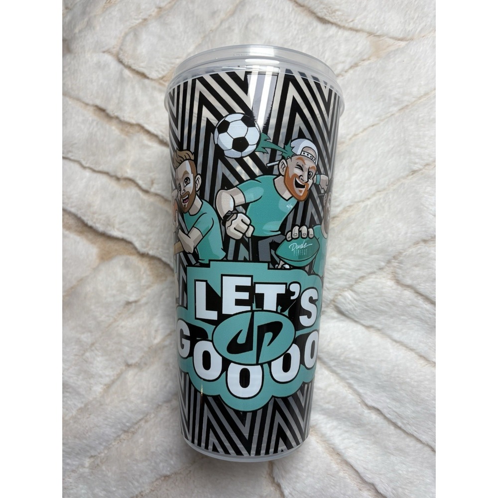 Dude Perfect Smoothie King Reusable Collector's Cup w/ Lid 2024 Sports Let's Go!